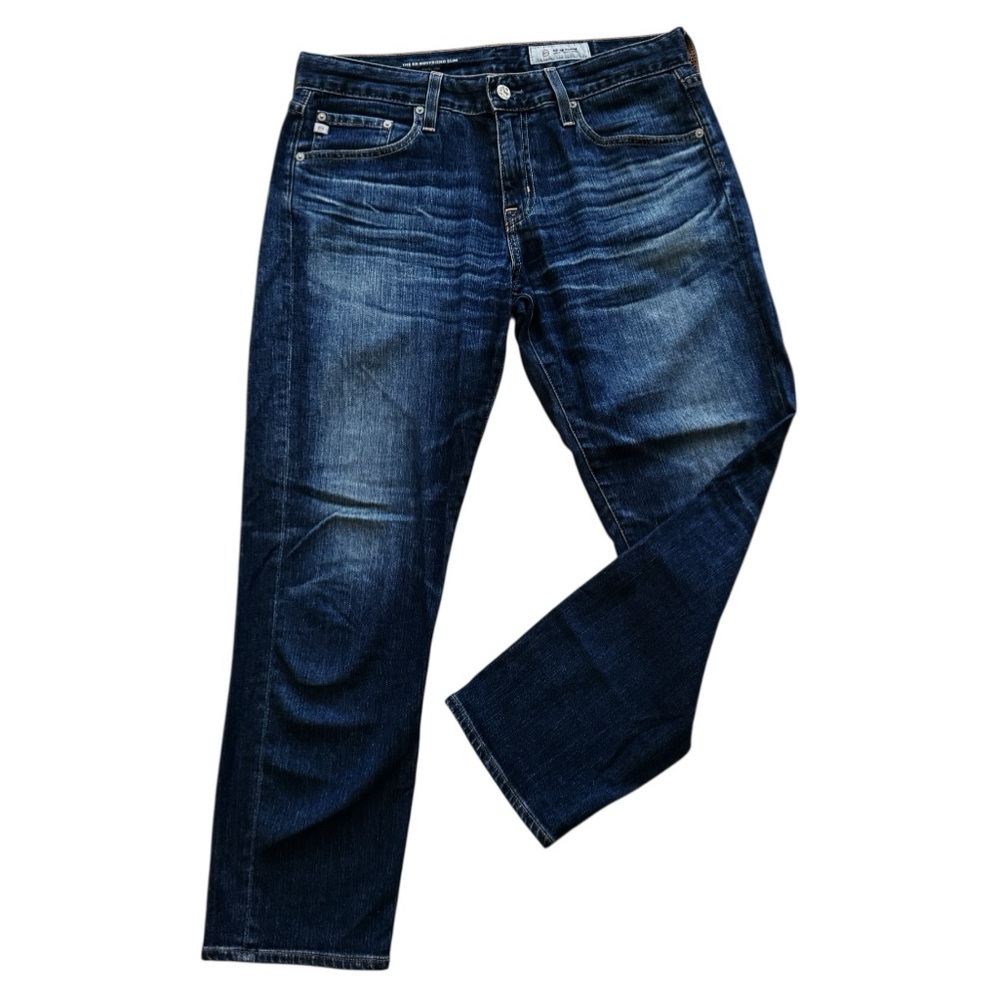 AG Adriano Goldschmied Indigo Cropped Jeans